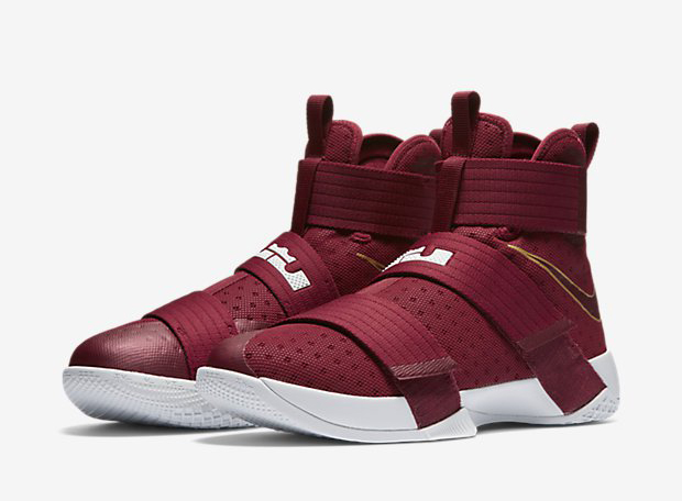 lebron soldier 10 maroon